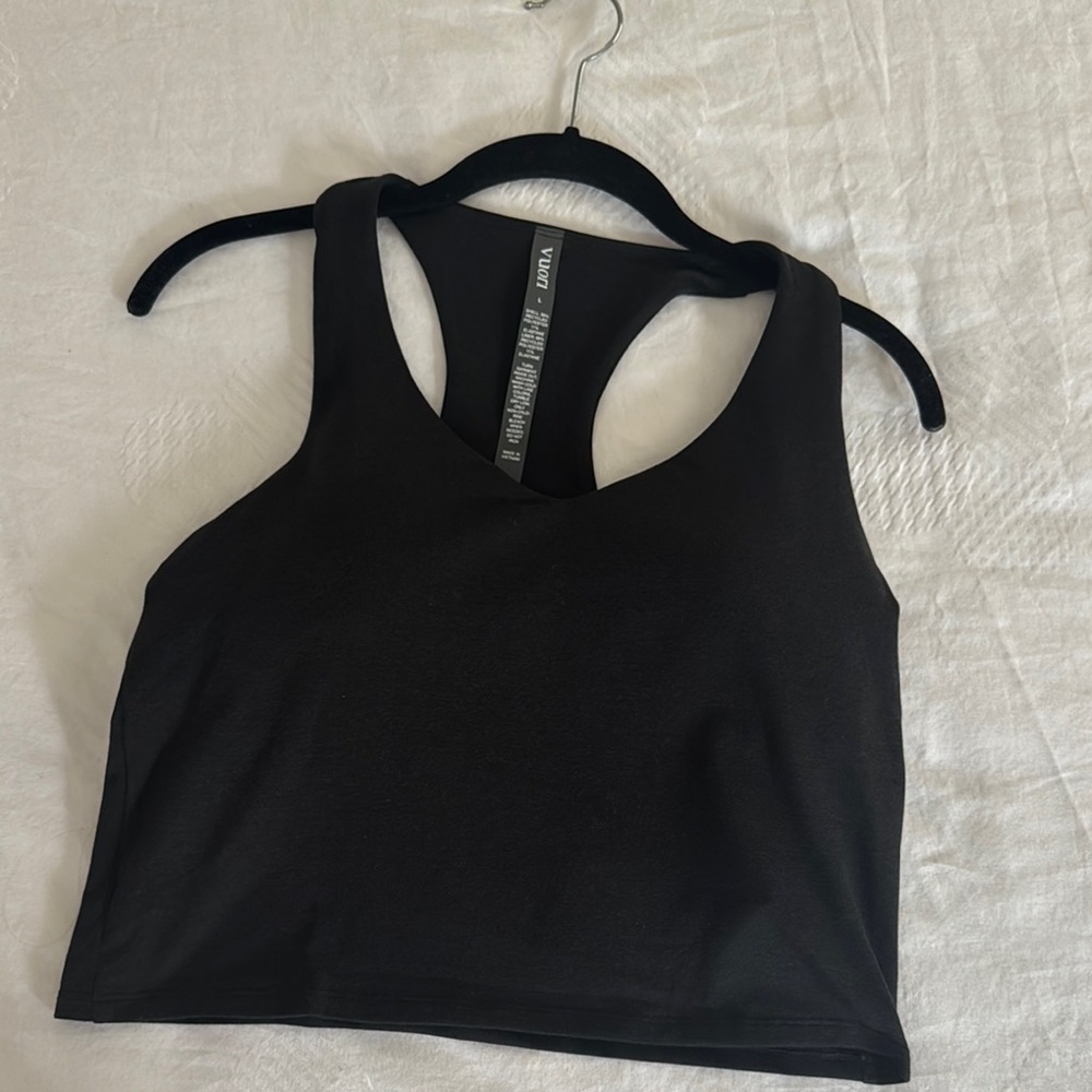 Vuori Black Racerback Tank Top